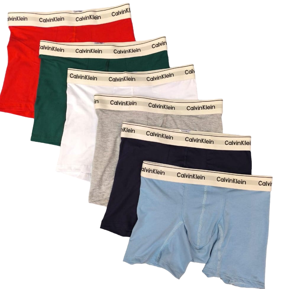 PACK X 6 BOXER CALVIN KLEIN + 6 PARES DE MEDIAS